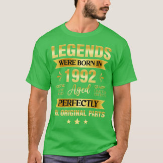Legends Were Born In 1992 Birthday T-Shirt