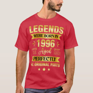 Legends Were Born In 1996 Birthday T-Shirt