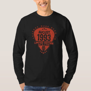 Legends Were Born In August 1993 Guitar T-Shirt
