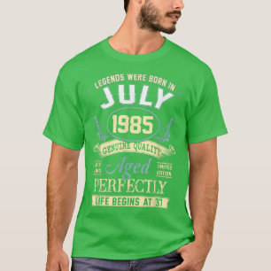 Legends Were Born In July 1985 37th Birthday Gifts T-Shirt