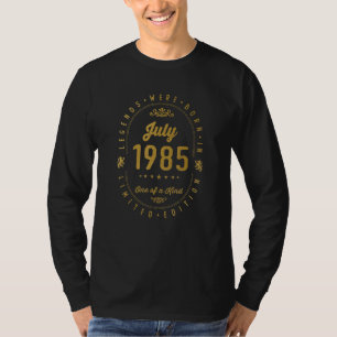 Legends Were Born In July 1985  Vintage 37th Birth T-Shirt