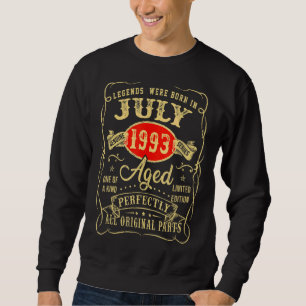 Legends Were Born In July 1993 29th Birthday  2 Sweatshirt