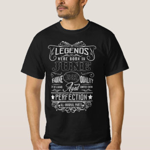 Legends Were Born In June 1982 All Original Parts T-Shirt