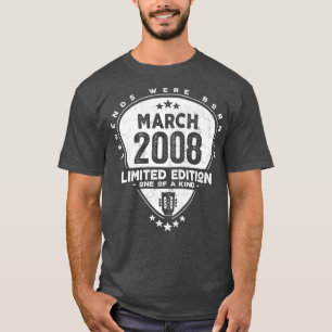 Legends Were Born In March 2008Guitar774 T-Shirt