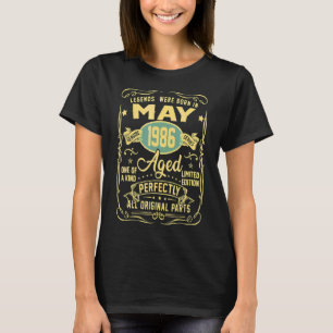 Legends Were Born In May 1986 36th Birthday Gift T-Shirt