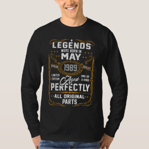 Legends Were Born In May 1989 33rd Birthday T-Shirt