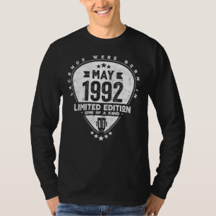 Legends Were Born In May 1992 Guitar T-Shirt
