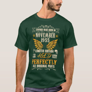 Legends Were Born in November 1955 - Rock Biker 67 T-Shirt