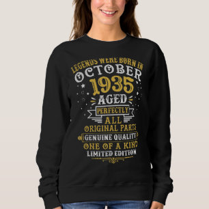 Legends Were Born In October 1935 87 Years Old 87t Sweatshirt