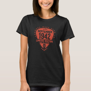 Legends Were Born In September 1942 Guitar T-Shirt