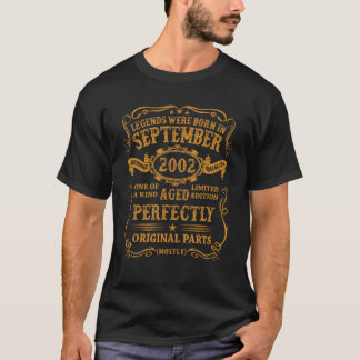 Legends Were Born In September 2002 20 Year Old  F T-Shirt
