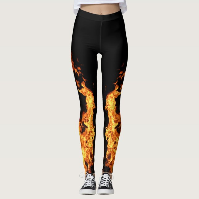 Legging Fire Flame Theme (Front)