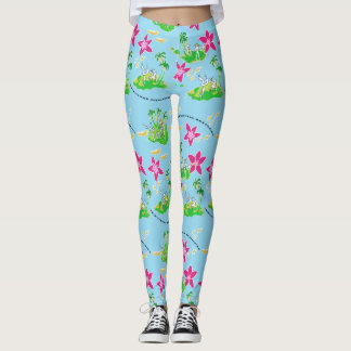 Legging trousers with a design of Capoeira