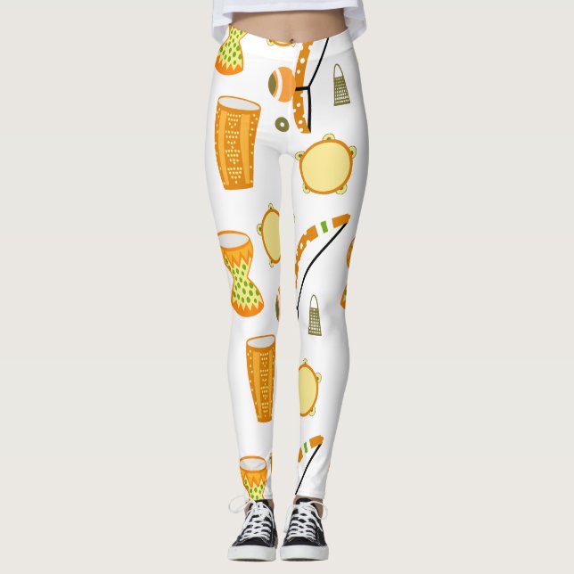Legging trousers with a design of Capoeira (Front)