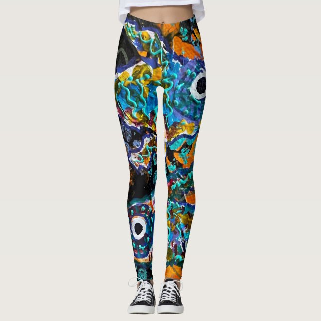 Leggings Abstract Art (Front)