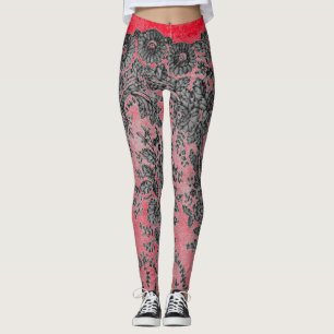 Leggings ANTIQUE LACE PATTERN