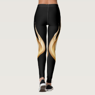 Leggings-Black-Flame Leggings