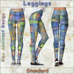 LEGGINGS - Blue Abstract Design<br><div class="desc">An abstract in blue, yellow and more colours is featured on these colourful Leggings. Available in five women's sizes (XS, S, M, L, XL). See "About This Product" description below for general sizing and product info. The abstract image covers the entire pair of leggings by default. ►It can be adjusted...</div>