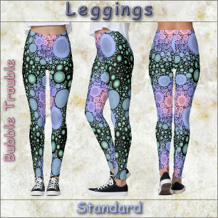 LEGGINGS - Bubble Trouble - Abstract Design