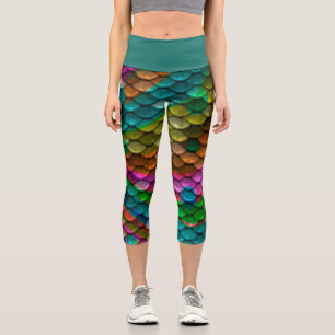 Leggings Capri Capri high siren size