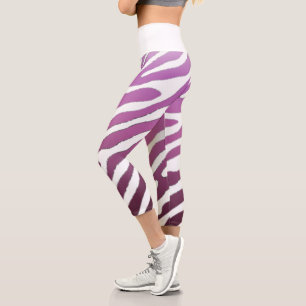 Leggings Capri Degraded Violet Tiger