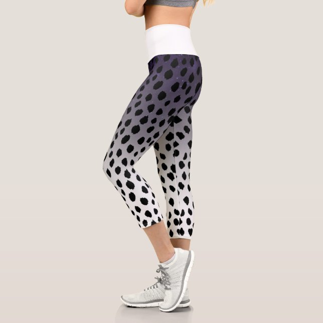 Leggings Capri High Waisted Capris leopard (Left)