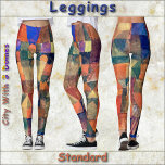 LEGGINGS -City with the Three Domes -Paul Klee art<br><div class="desc">An art image entitled "City with the Three Domes" (1914) by artist Paul Klee (1879 - 1940) is featured on these colourful Leggings. Available in five women's sizes (XS, S, M, L, XL). See "About This Product" description below for general sizing and product info, The image covers the entire pair...</div>