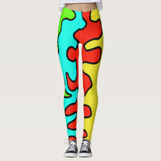 Leggings colorful art fun