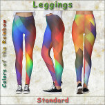 LEGGINGS - Colours of the Rainbow<br><div class="desc">For those of you like wear bold colours, this design offers every colour of the rainbow, and maybe a few others. Available in five women's sizes (XS, S, M, L, XL). See "About This Product" description below for general sizing and product info, The image covers the entire pair of leggings,...</div>