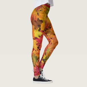 Leggings Fall Leaves Yoga Autumn Pants