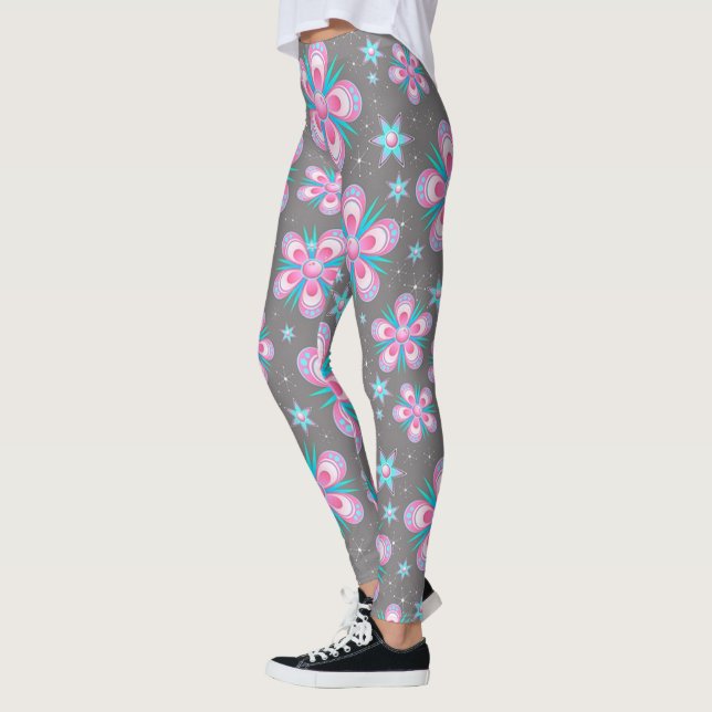 Leggings/Flowers and Stars Leggings (Left)