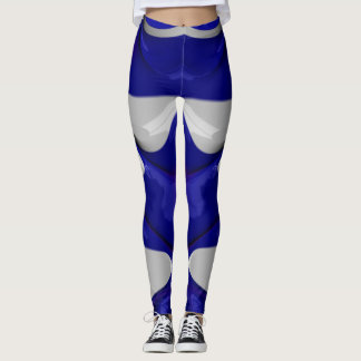 Leggings ~glossy blue white ~ Original
