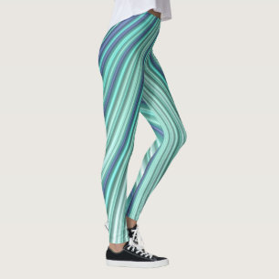 Leggings ~ green blue aqua ~ Original