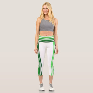Leggings - Green Ombre Stripes
