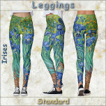 LEGGINGS - "Irises" -Vincent van Gogh<br><div class="desc">A floral art image entitled "Irises" by Vincent van Gogh is featured on these colourful Leggings. Available in five women's sizes (XS, S, M, L, XL). See "About This Product" description below for general sizing and product info. The floral image covers the entire pair by default. ►It can be adjusted...</div>