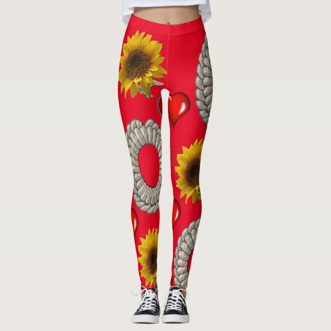 Leggings Long Sunflower (Front)