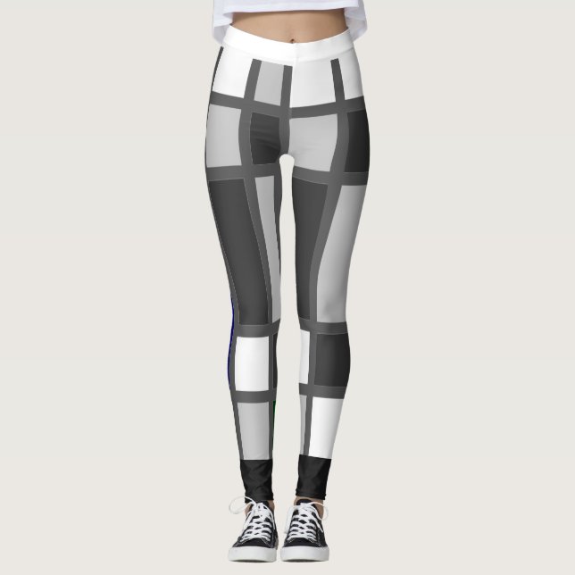 Leggings Mondrian Inspired 1 (Front)