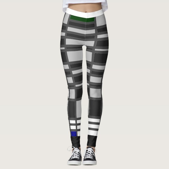 Leggings Mondrian Inspired 2 [No Colour On Back] (Front)