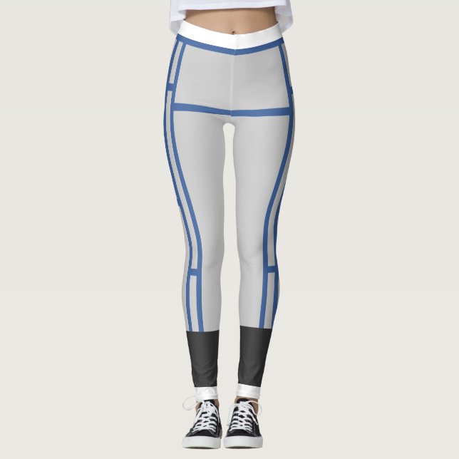 Leggings Mondrian Inspired OcG G FG 2 Wider (Front)
