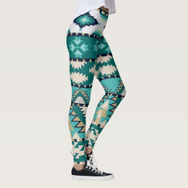 Leggings/Native American Aztec Pattern Leggings (Right)
