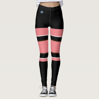 Leggings (Peach Black) RFPMDesigns ©️2024