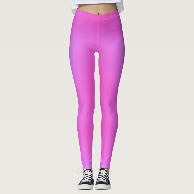 Leggings ~ pink and mauve (Front)