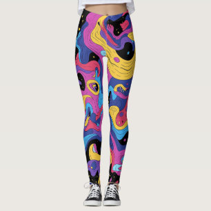 Leggings Psicodelico Colorido