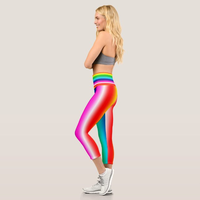 Leggings - Rainbow Stripes (Left)