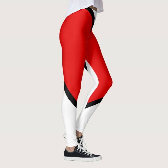 Leggings/Red, Black and White Leggings (Right)