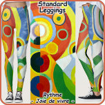 LEGGINGS - "Rythme" - Abstract Art Image<br><div class="desc">An abstract art image entitled "Rythme, Joie de vivre" (1912) by Robert Delaunay is featured on these popular and colourful Leggings. Available in five women's sizes (XS, S, M, L, XL). See "About This Product" description below for general sizing and product info, The abstract image covers the entire pair of...</div>