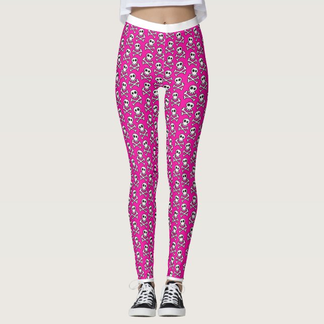 Leggings/Skulls and Crossbones Leggings (Front)
