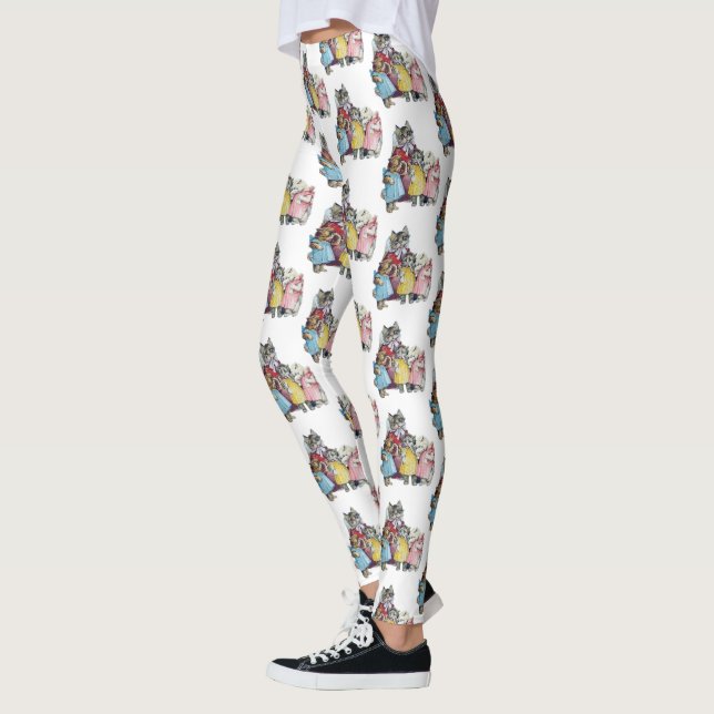 Leggings ~ The 3 Little Kittens ~ Original (Left)