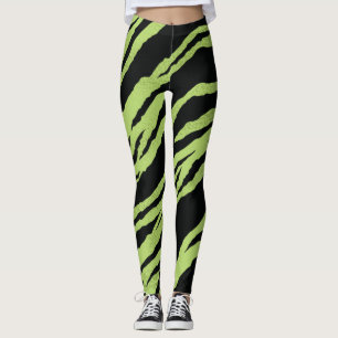 Leggings tiger green