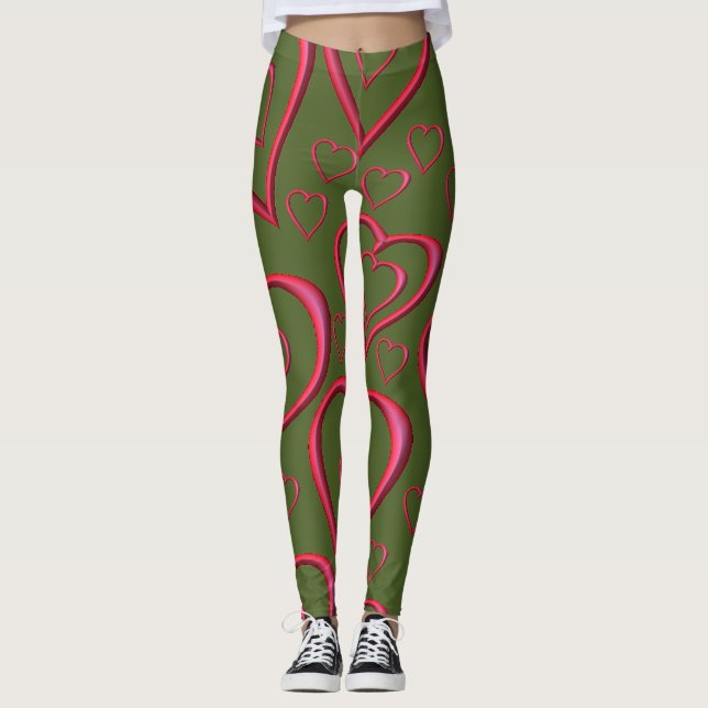 leggings valentine hearts (Front)